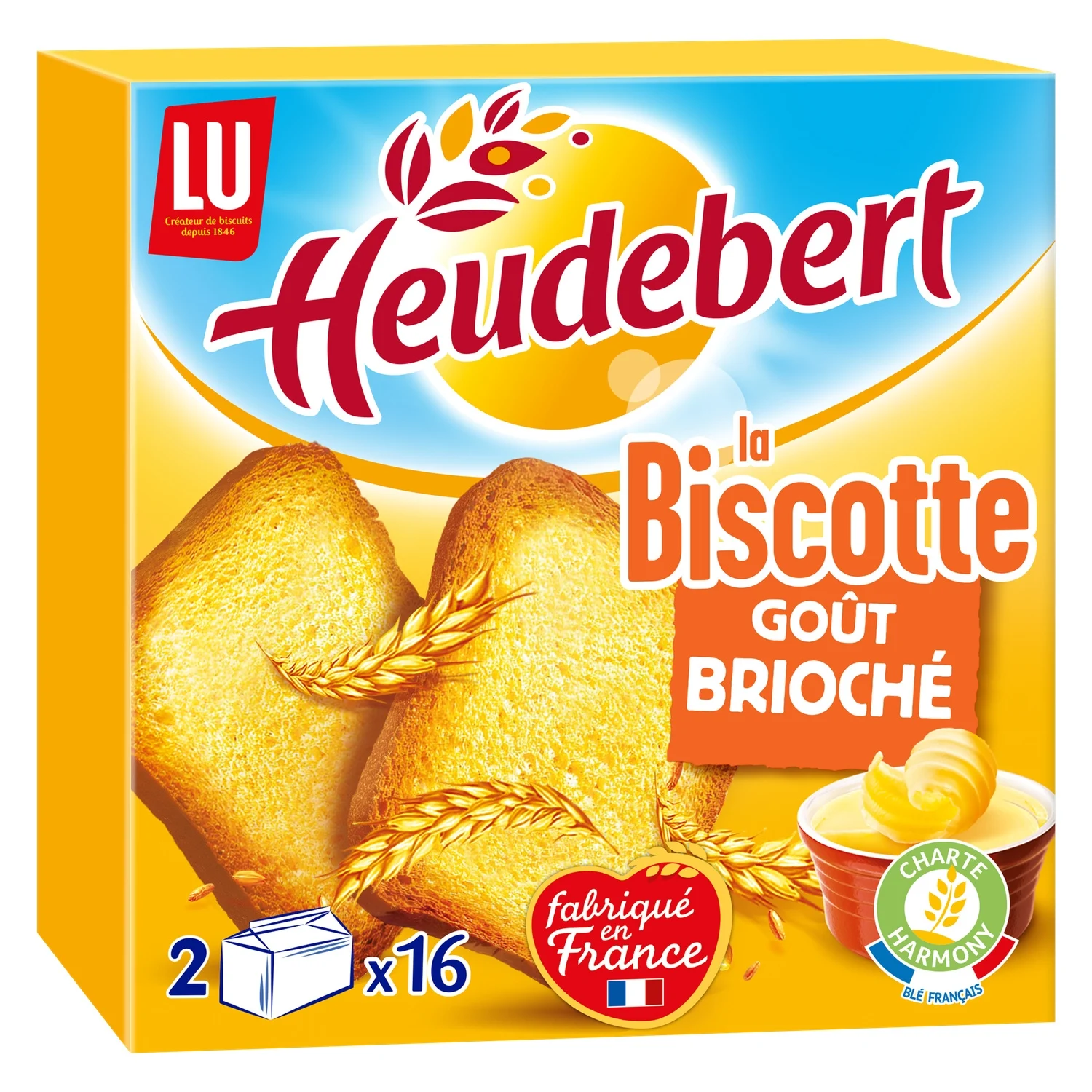 LU Heudebert La Biscotte Goût Brioché 