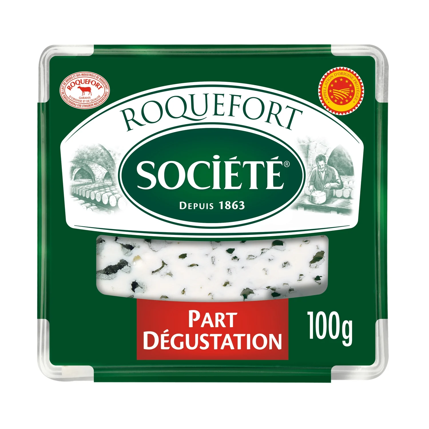 Societe raw Ewe's Milk Roquefort 