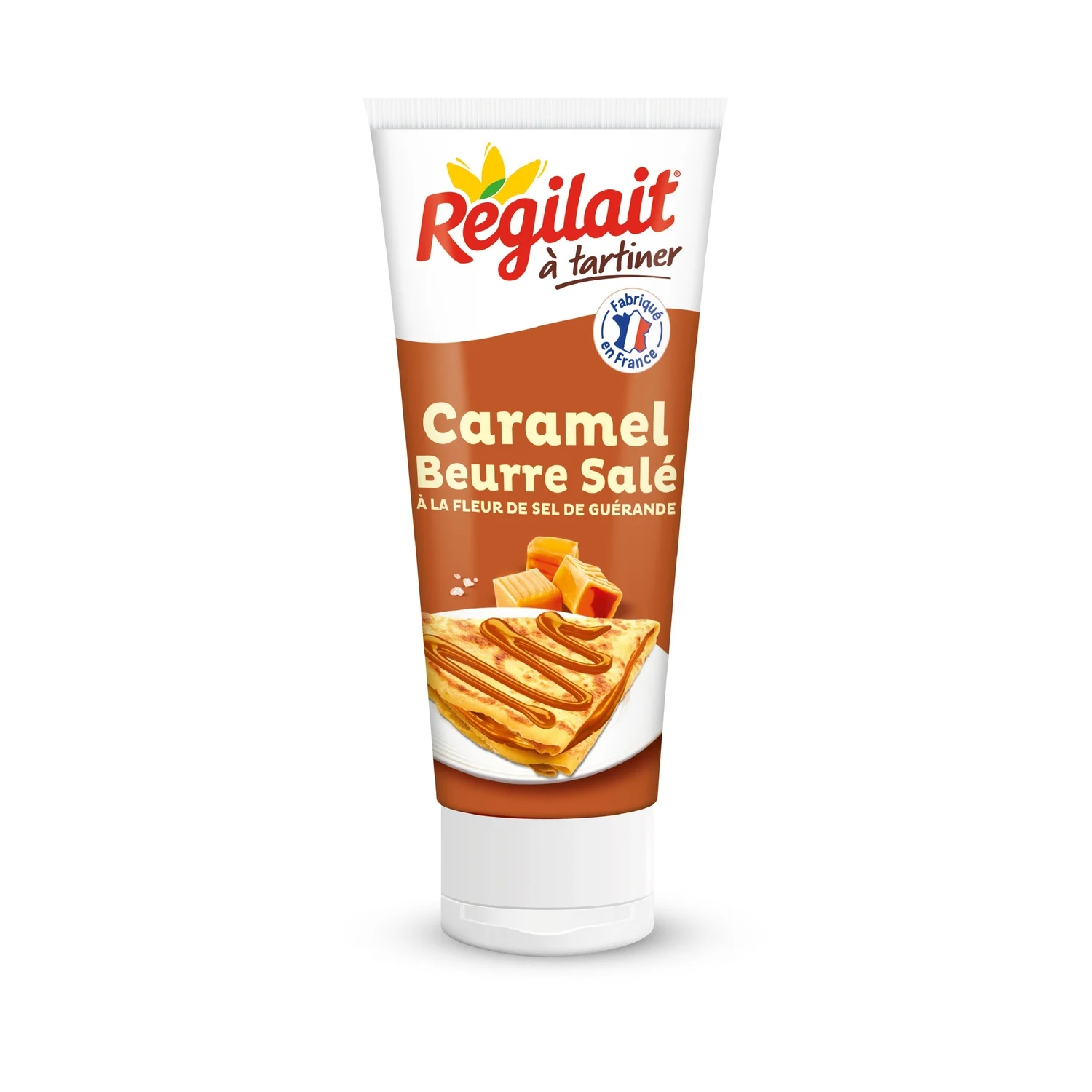 Régilait salted butter caramel tube