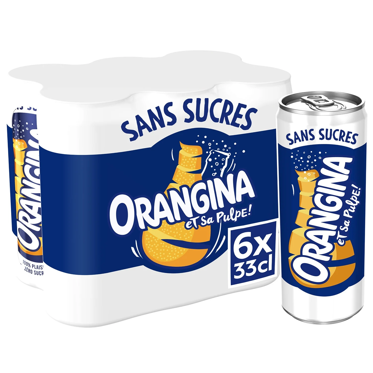 Sugar-free Orangina 6*33cl