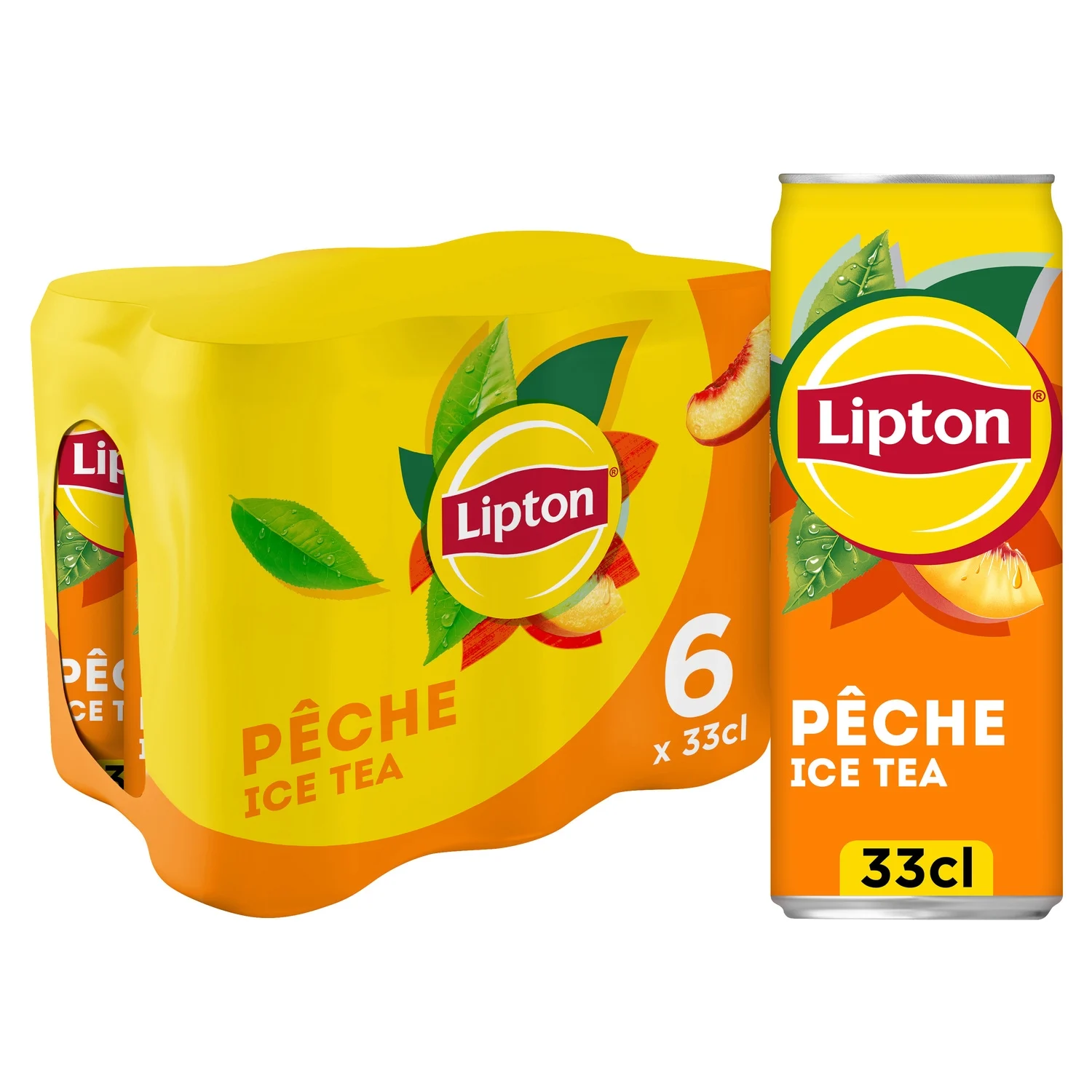 Lipton Peach Ice Tea 6*33cl cans