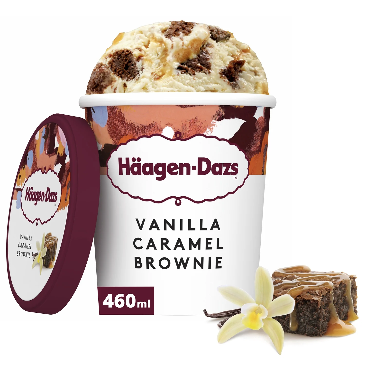 Glace vanille caramel brownie Haagen Dazs 