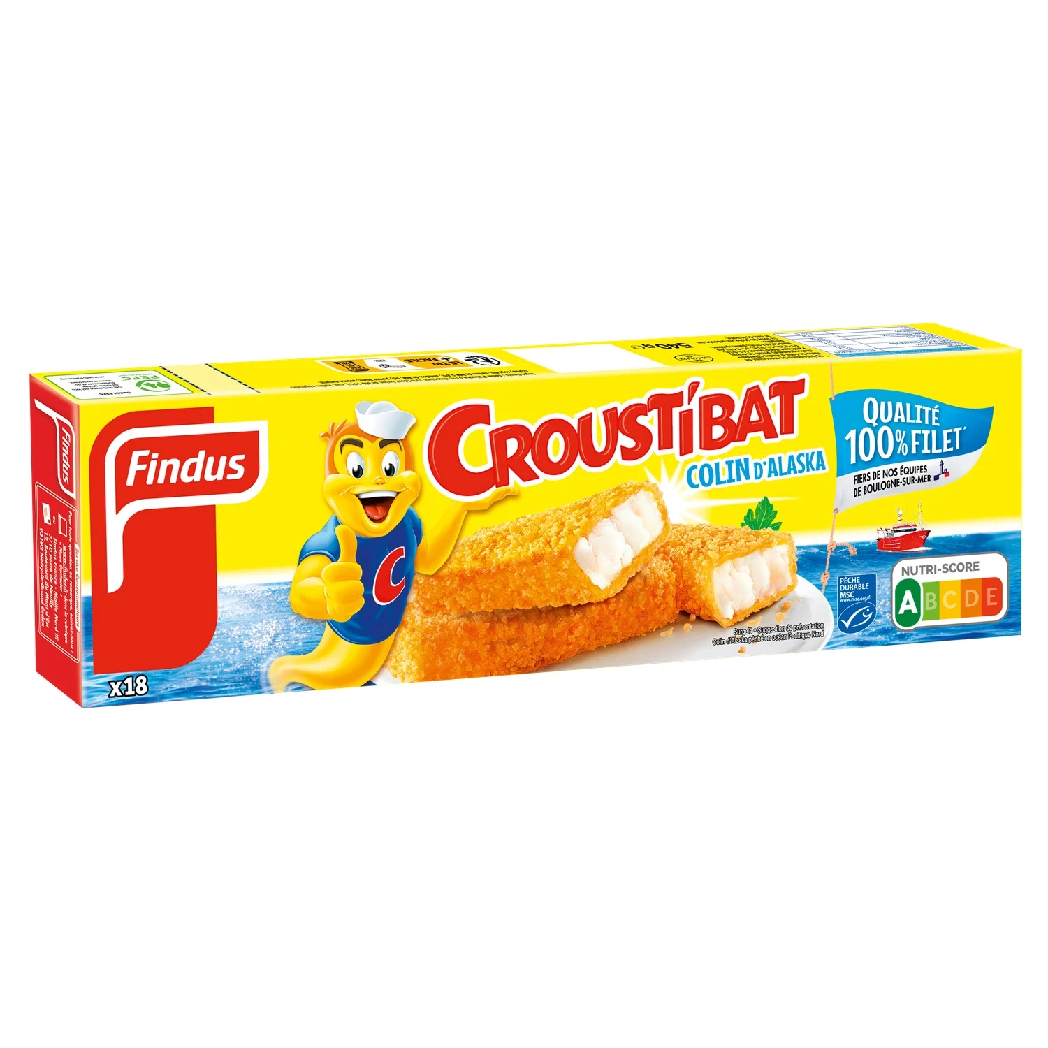 Croustibat poissons panés Findus