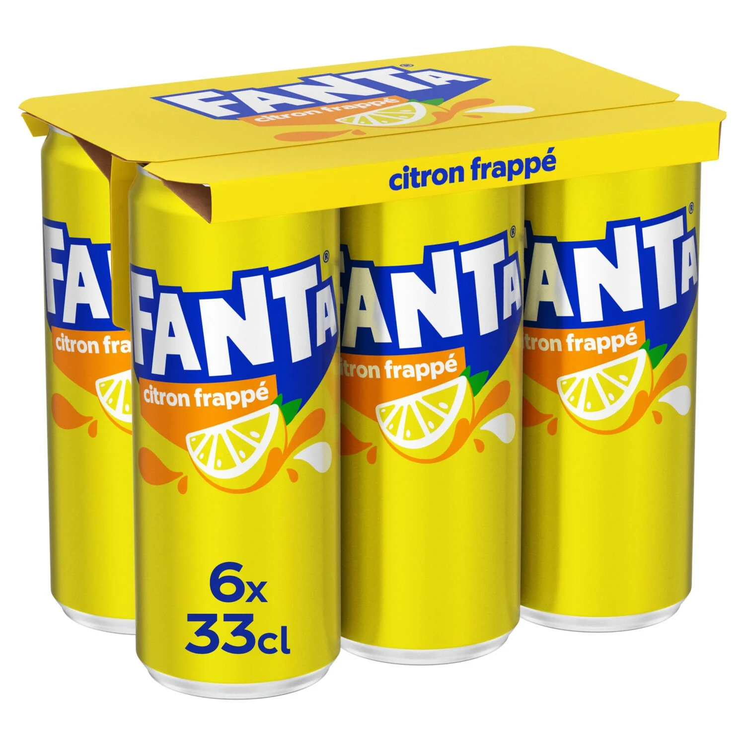 Fanta lemon in 6*33cl cans