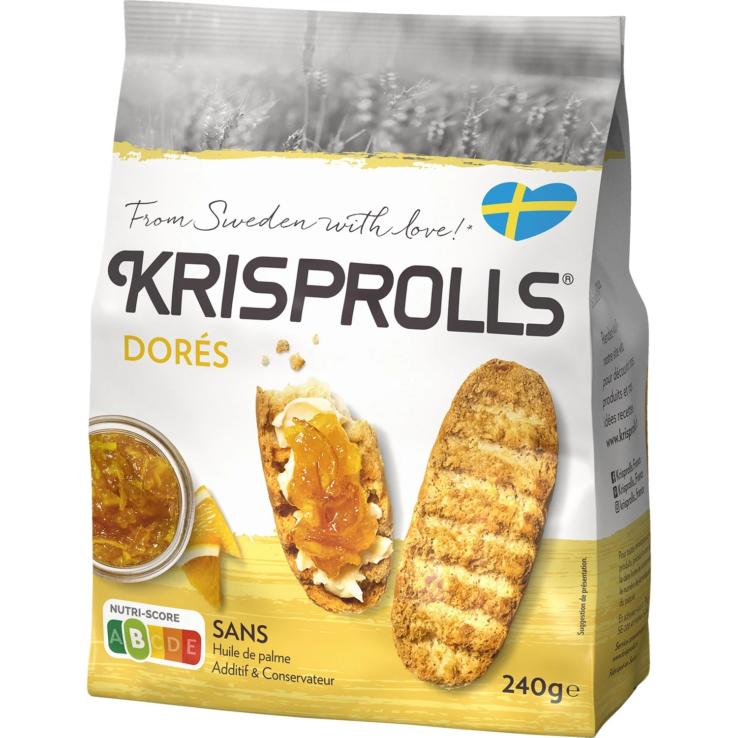 Krisprolls dorés pains grillés