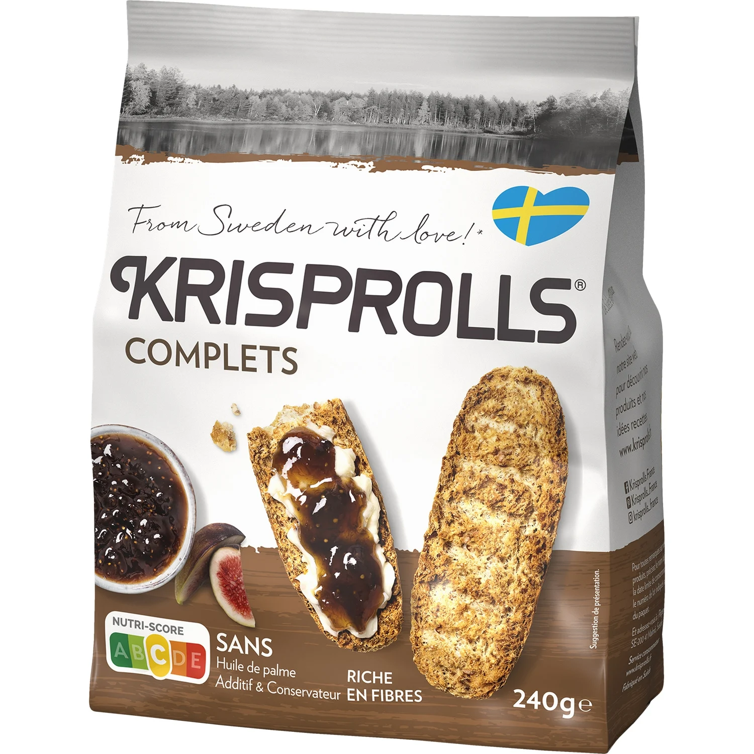 Krisprolls pains suédois grillés complets