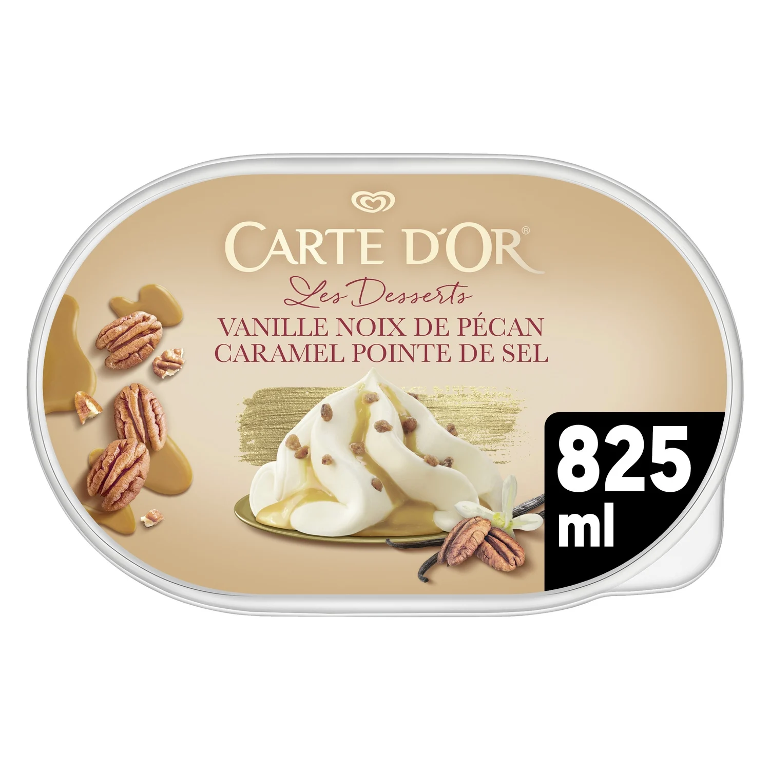 Carte d'Or Glace Vanille Noix de Pécan et caramel à la pointe de Sel 