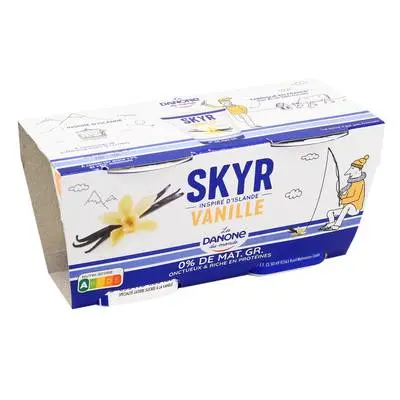 Danone vanilla flavored skyr 0%