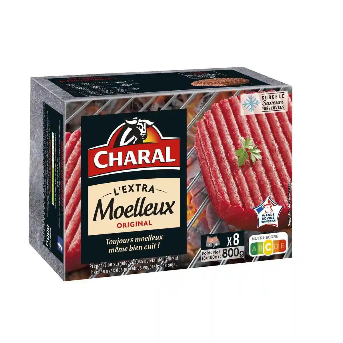 Steak hachée de boeuf extra moelleux Charal 