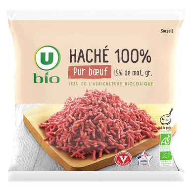 Haché 100 % pur boeuf bio U 