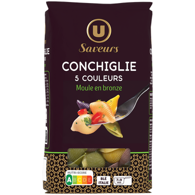 Pasta Conchiglie 5 colors U