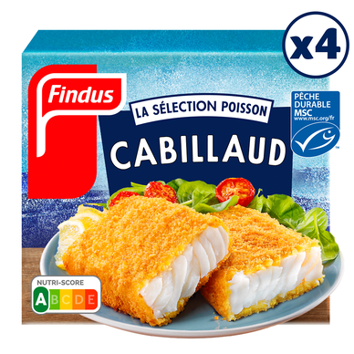 Tranches de Cabillaud panées Findus 