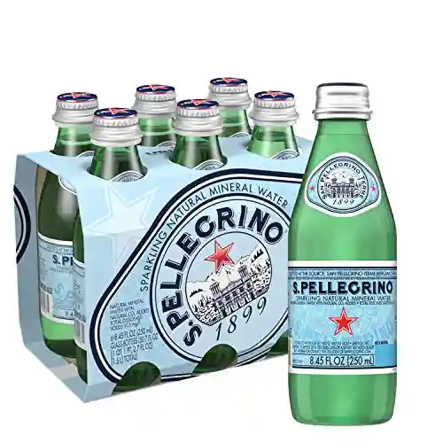 San Pellegrino sparkling water in glass 6*250ml