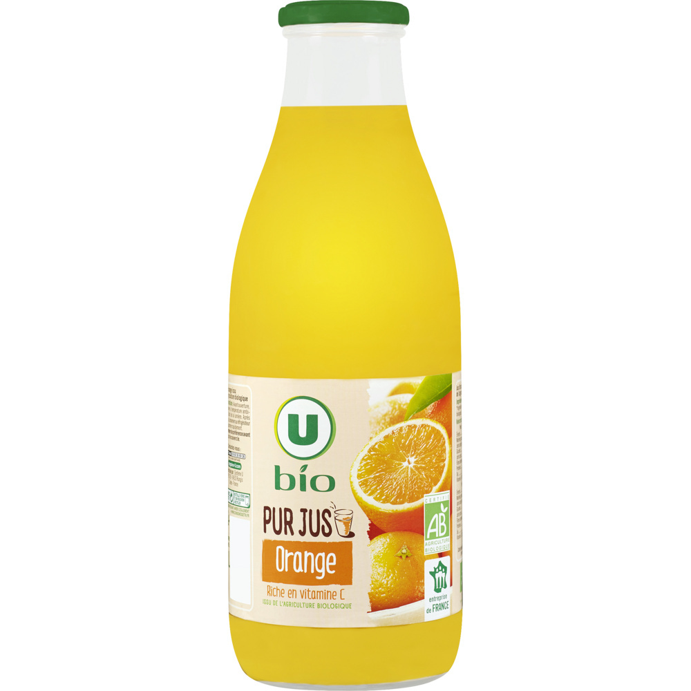 Pur jus d'orange bio U