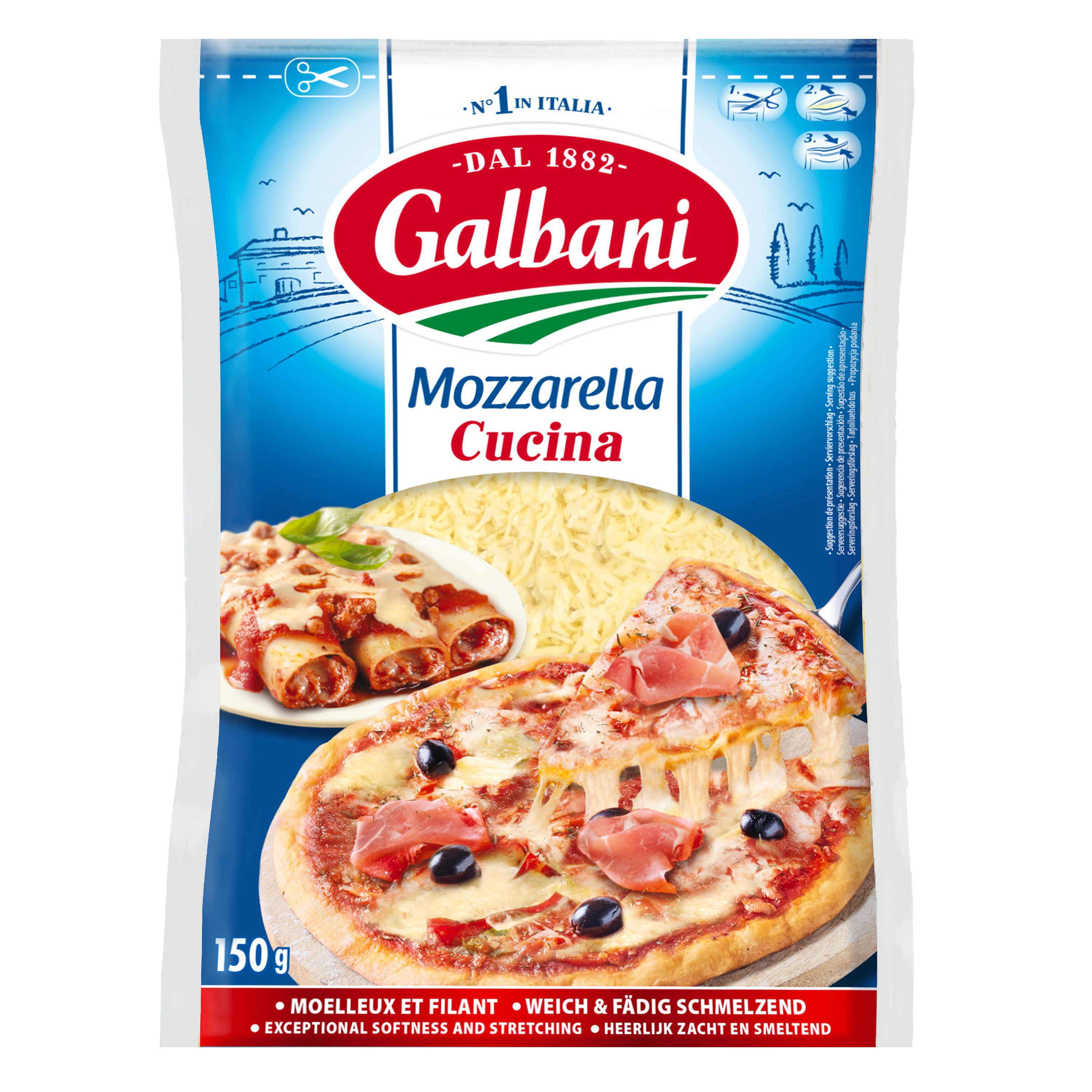 Galbani mozzarella rapée 