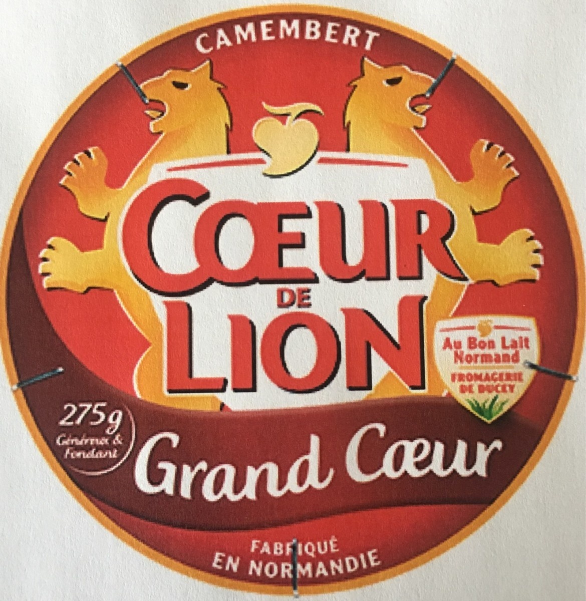 Camembert cheese Coeur de Lion