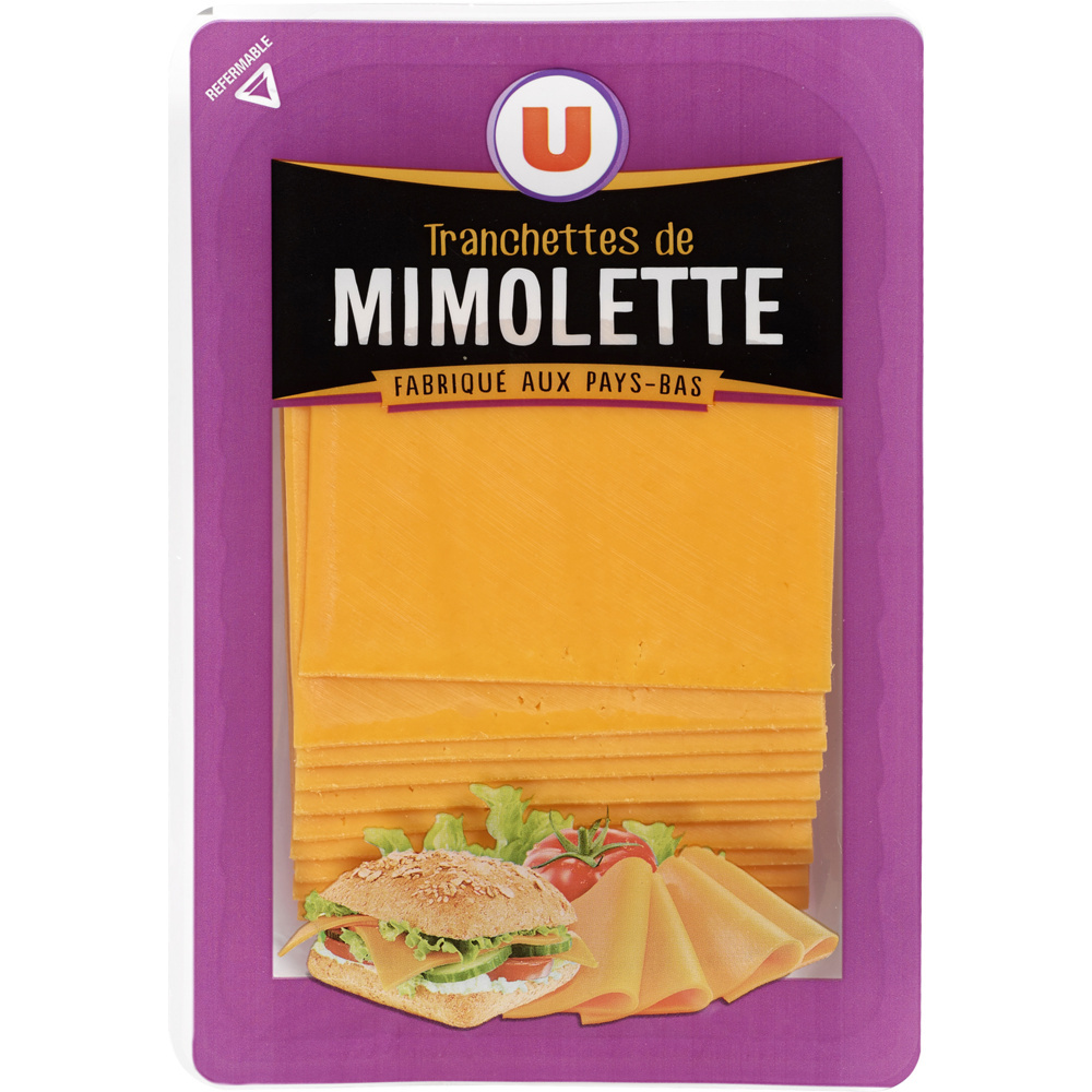 Mimolette cheese slices U