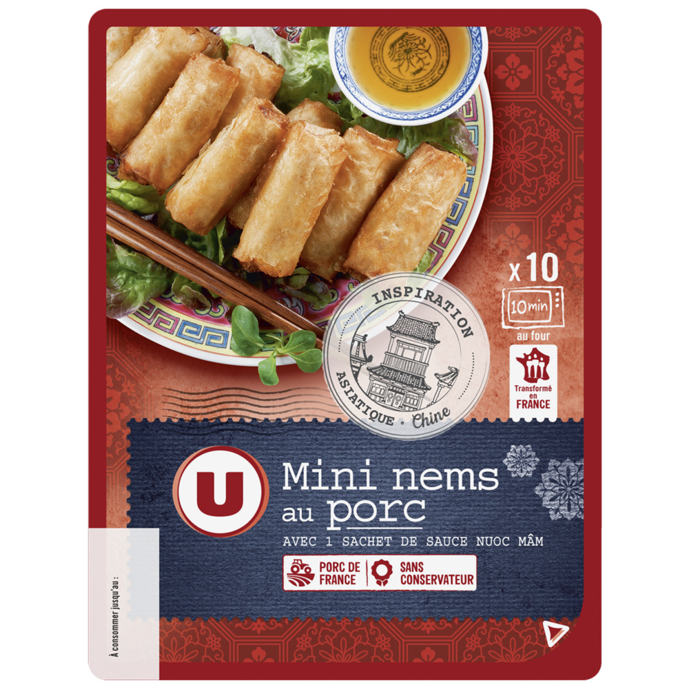 Mini nem au porc x10 U