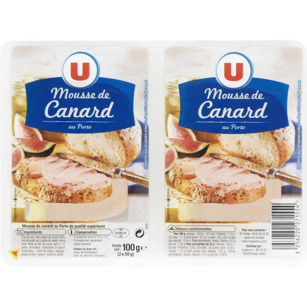 Duck mousse with Porto U