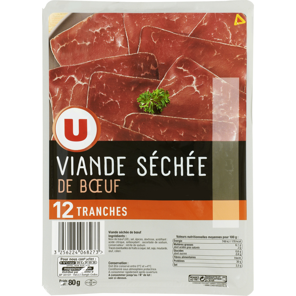 Viande séchée de boeuf U