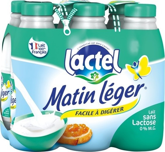 Lactel Lactose-free skimmed milk 6*1L
