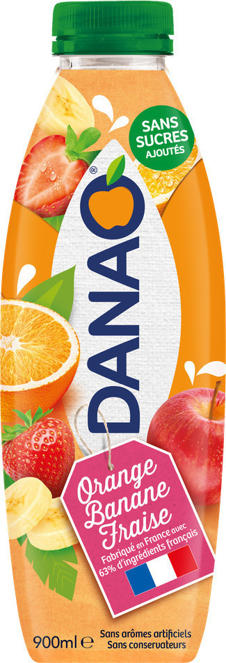 Danao orange banana strawberry fruit juice