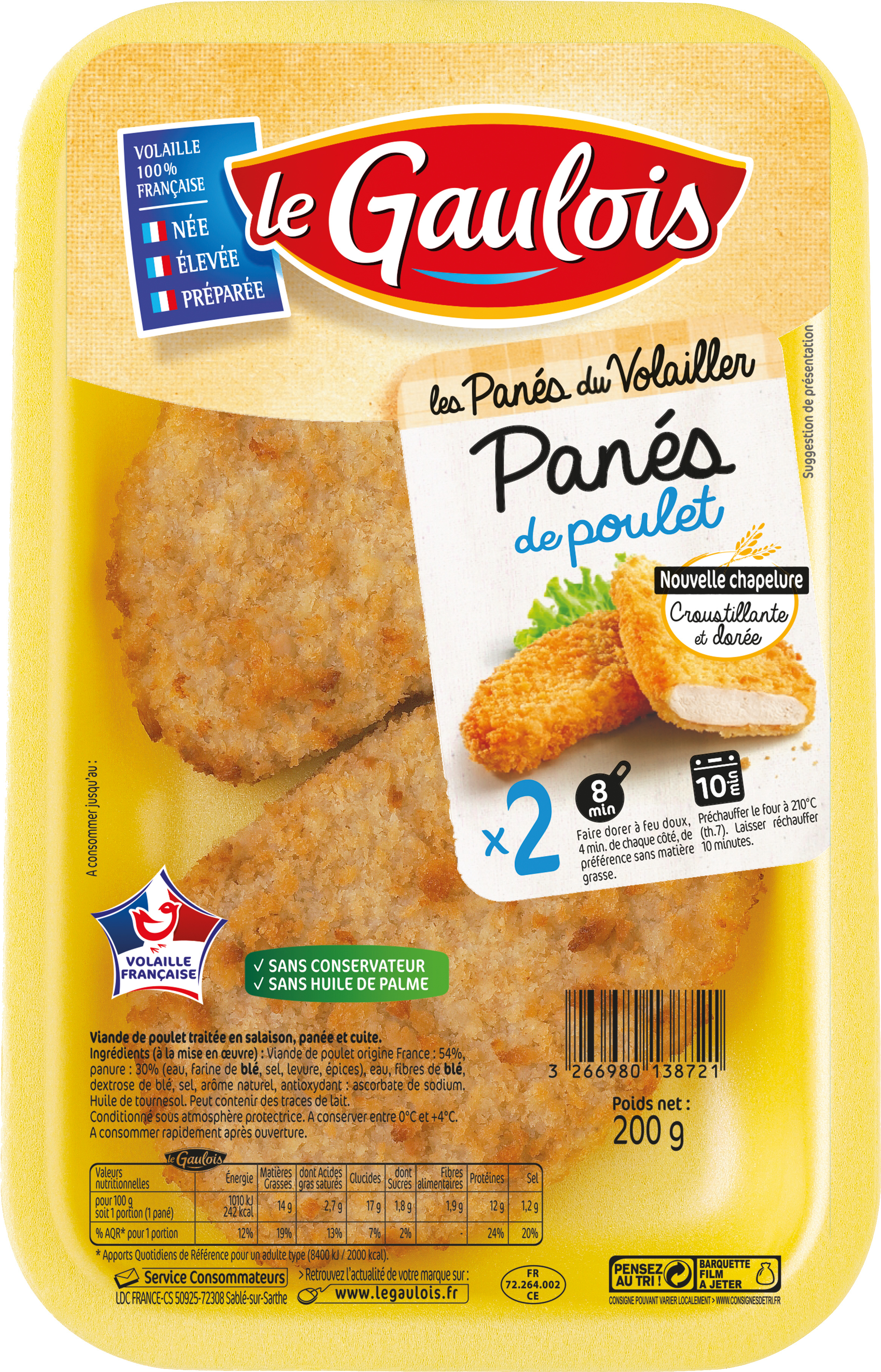 Le Gaulois chicken breadcrumbs