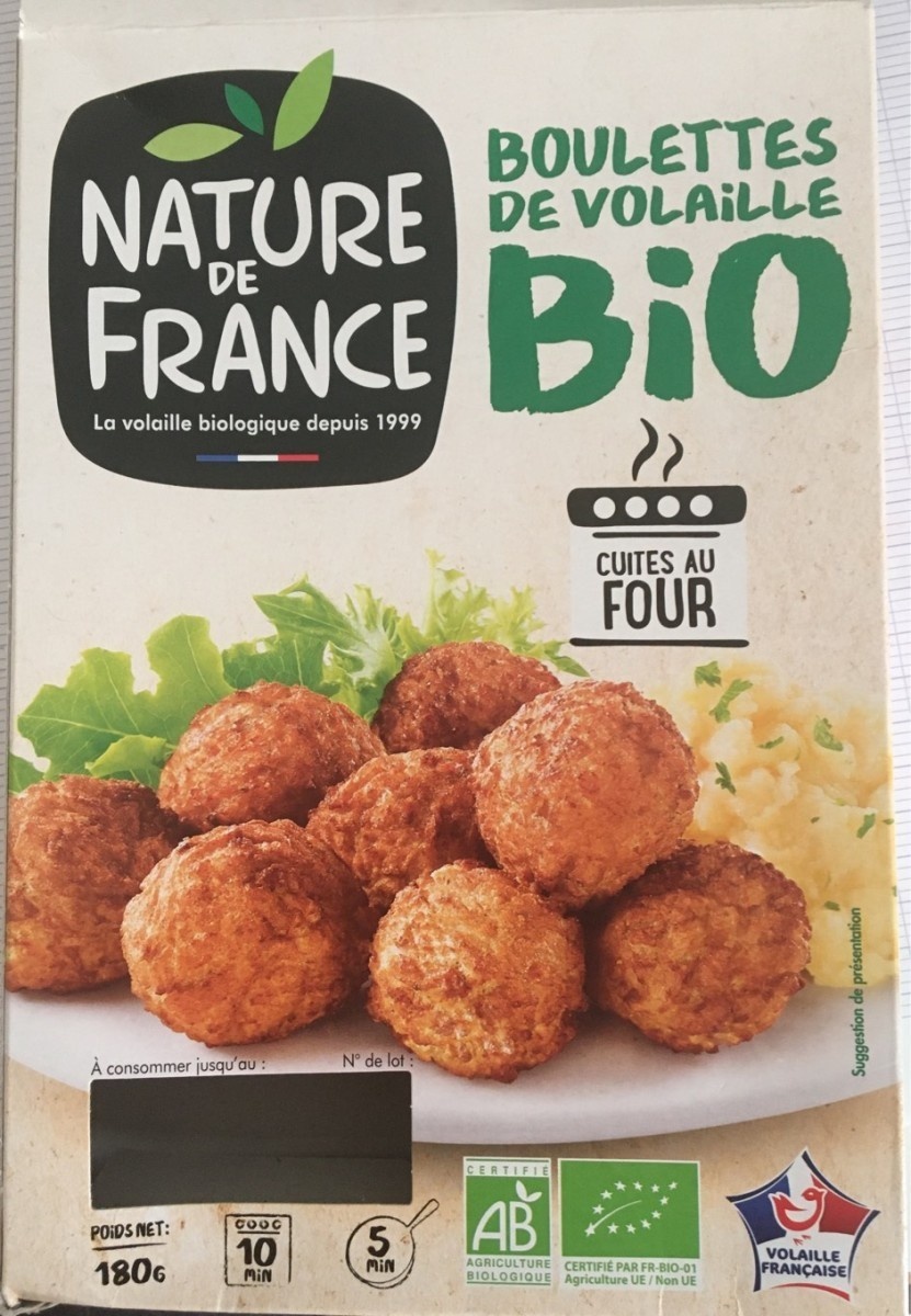 Nature de france Organic Poultry Meatballs