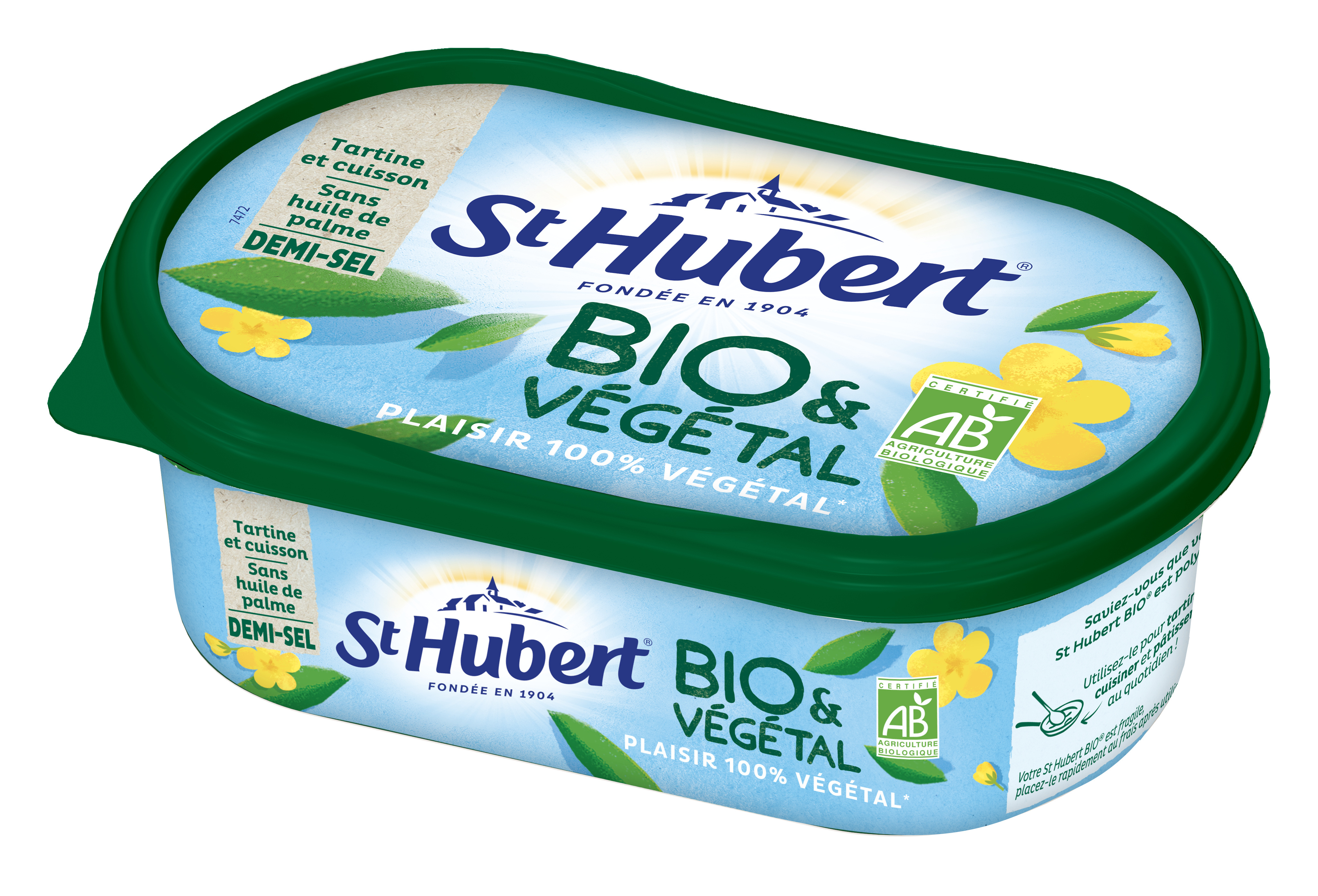 St hubert organic & vegetable half-salt margarine