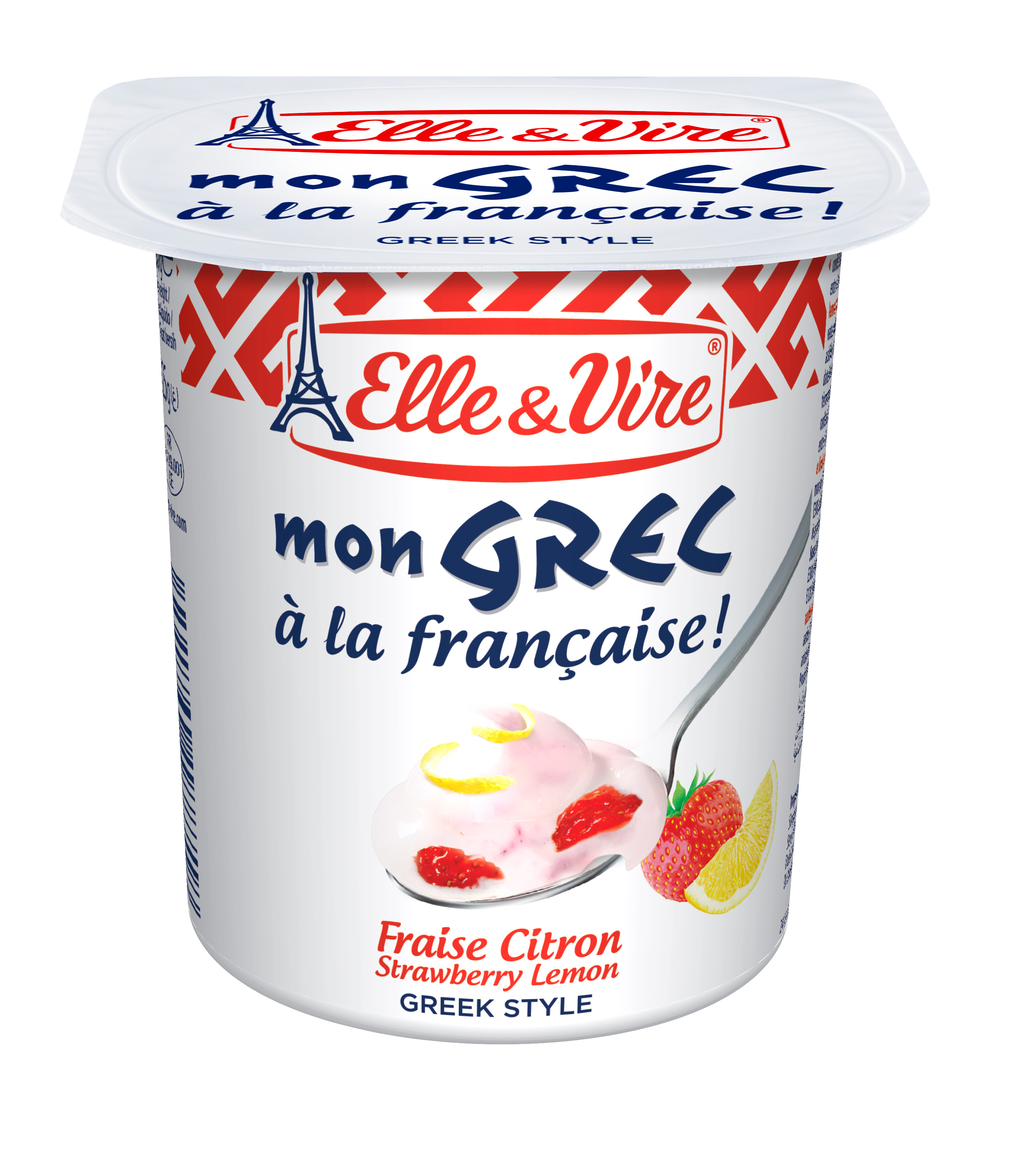 Elle & vire desserts milk my Greek strawberry
