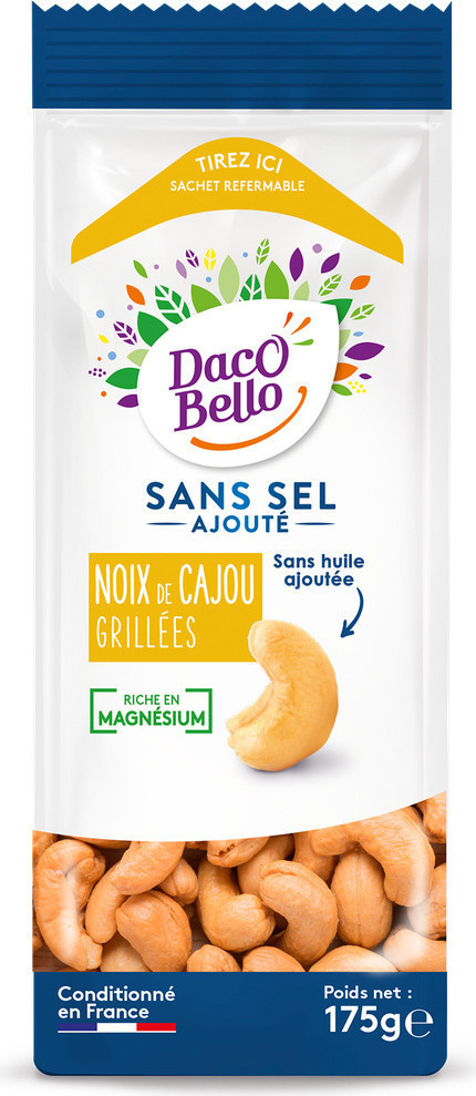 Daco Bello no-salt-added cashew nuts