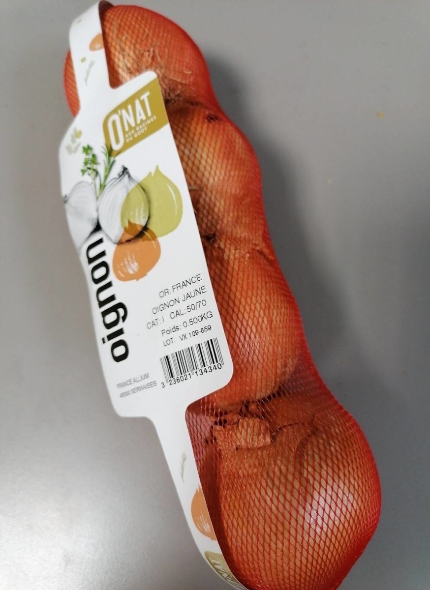 Oignon jaune en filet 