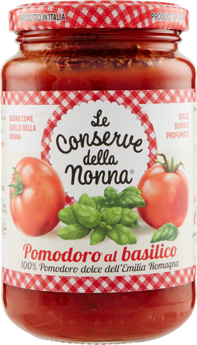 Sauce tomate et basilic Le Conserve della Nonna