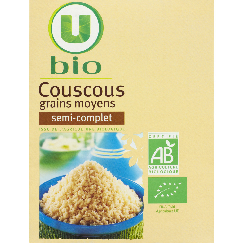 Organic semi-complete U couscous