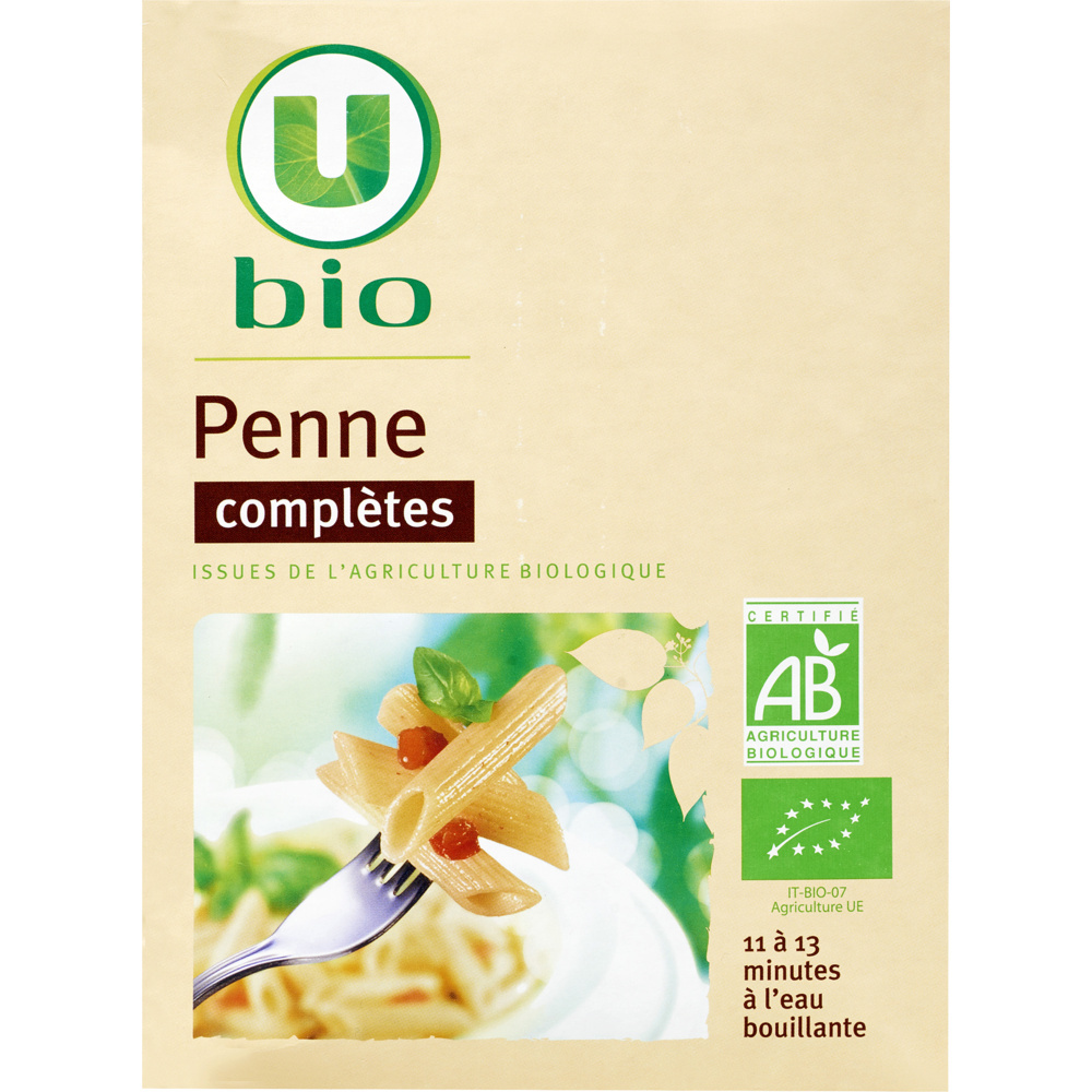 Organic wholemeal penne U