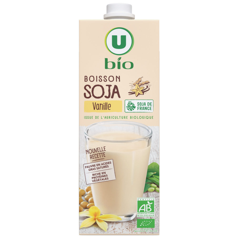 Organic vanilla soy milk U