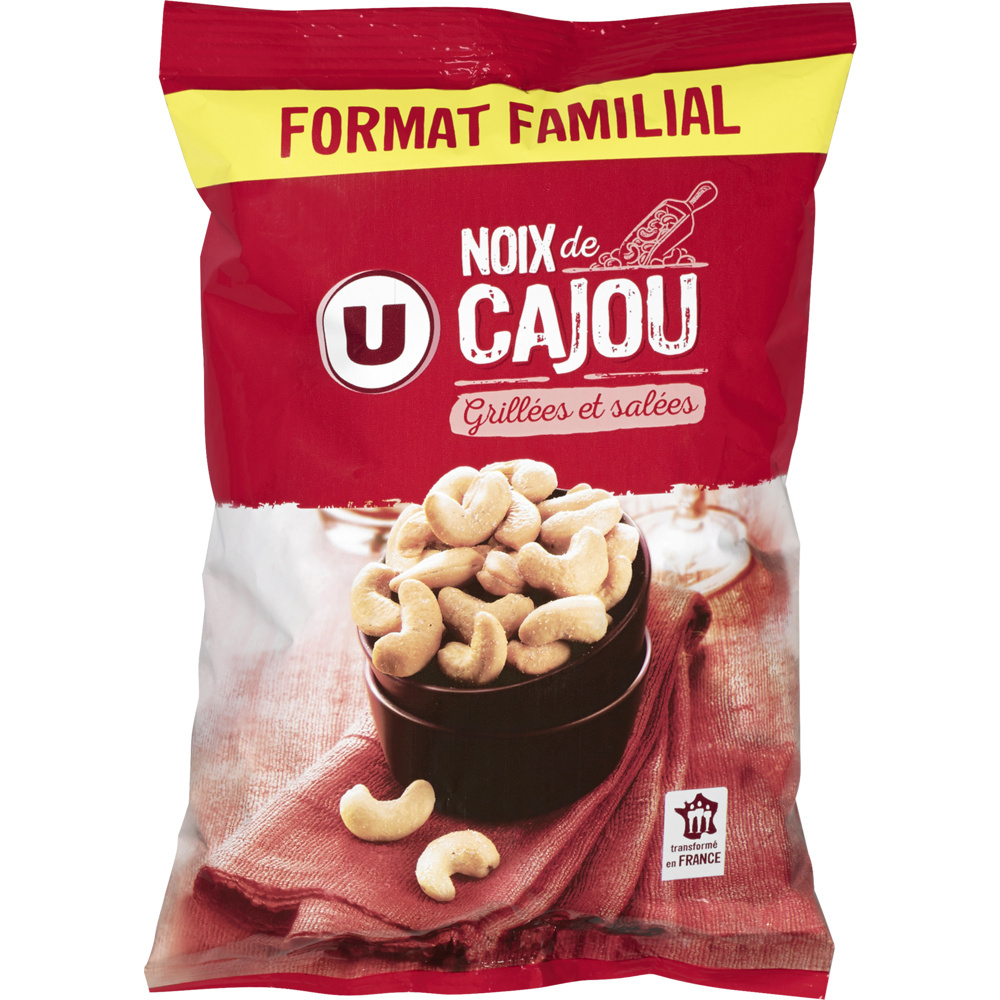 Roasted and salted cashews U