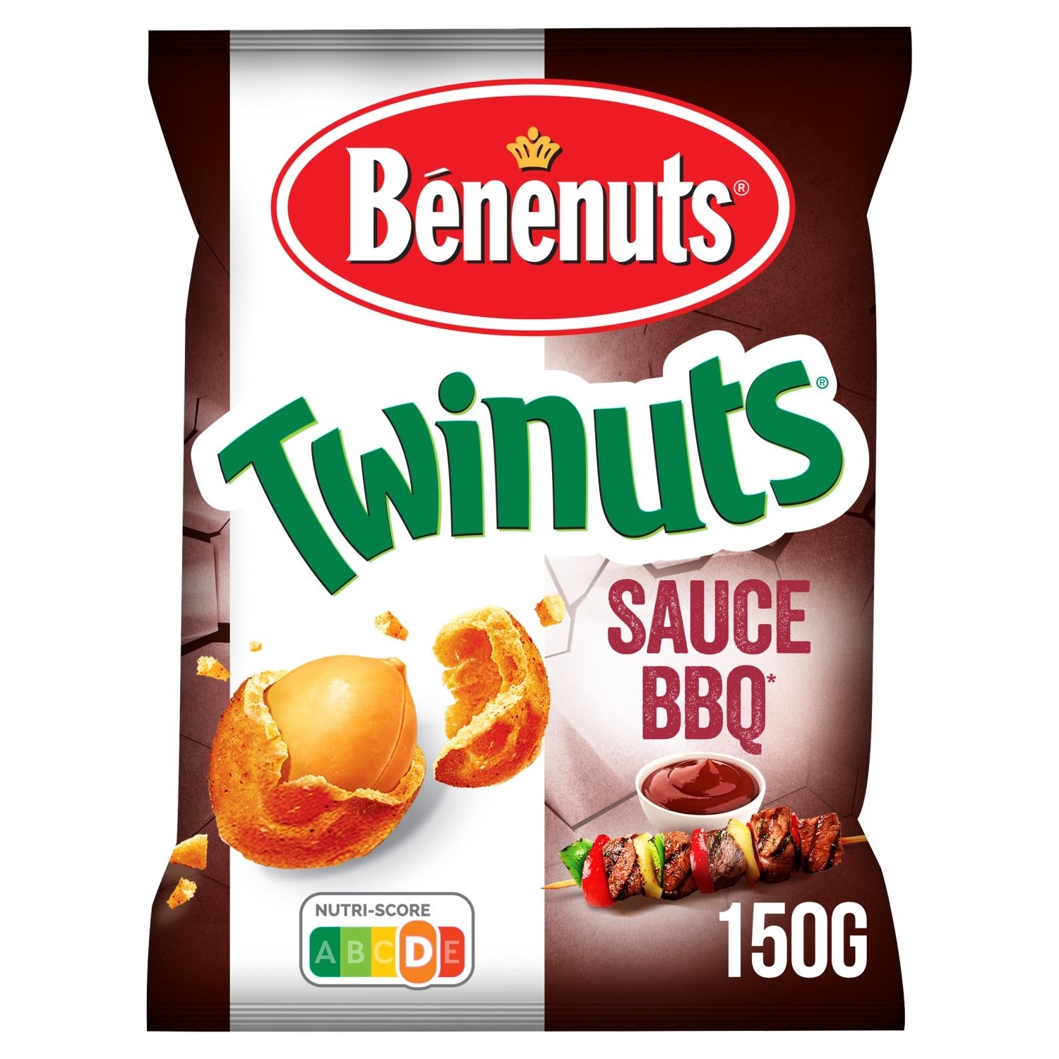 Twinuts Bénénuts BBQ sauce flavour