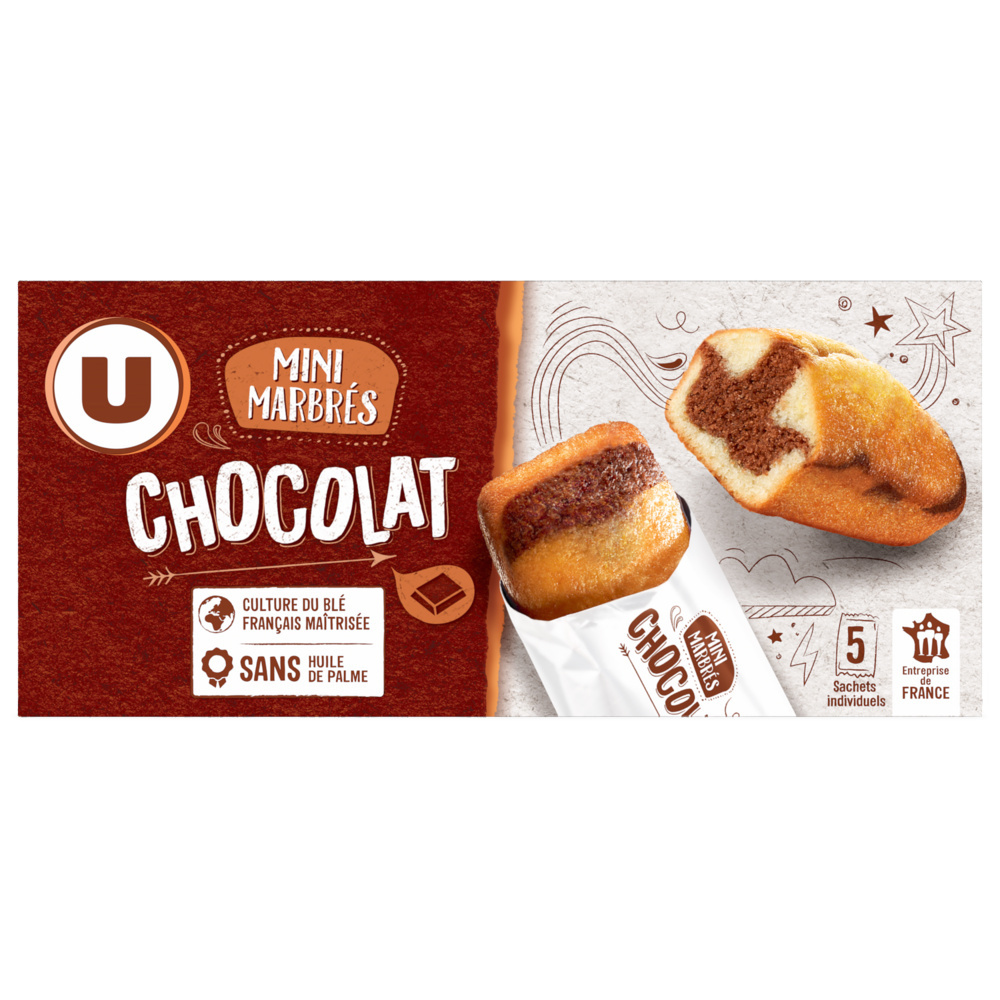 Mini chocolate marble cakes U