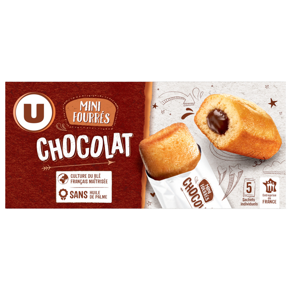 Mini cakes with chocolate filling U