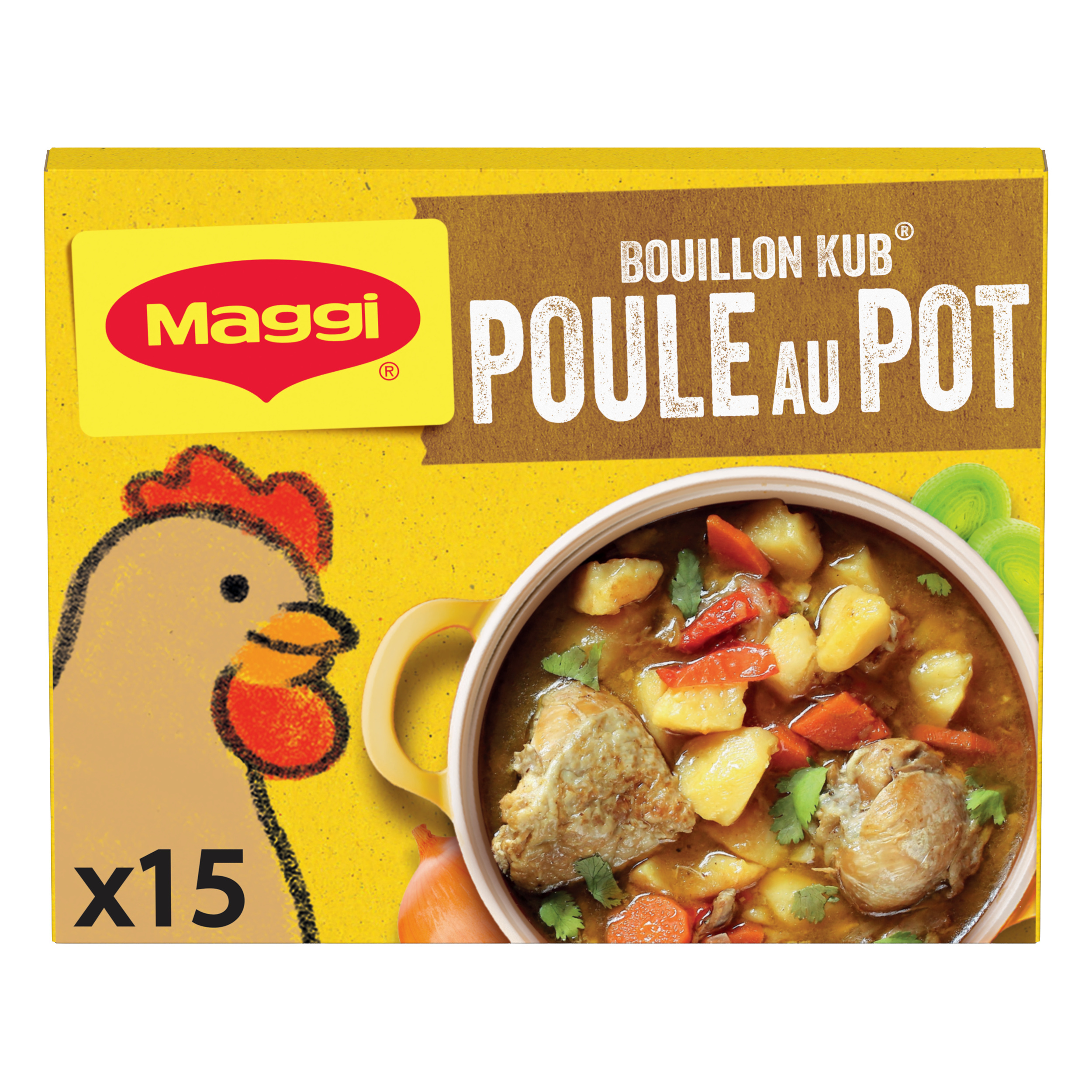 Maggi Bouillon cubes poule au Pot
