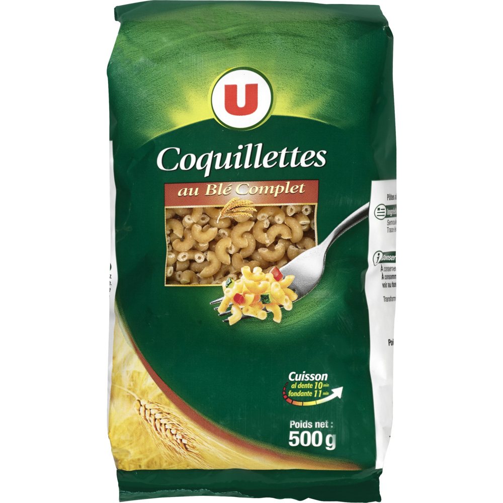 Whole-wheat coquillette U