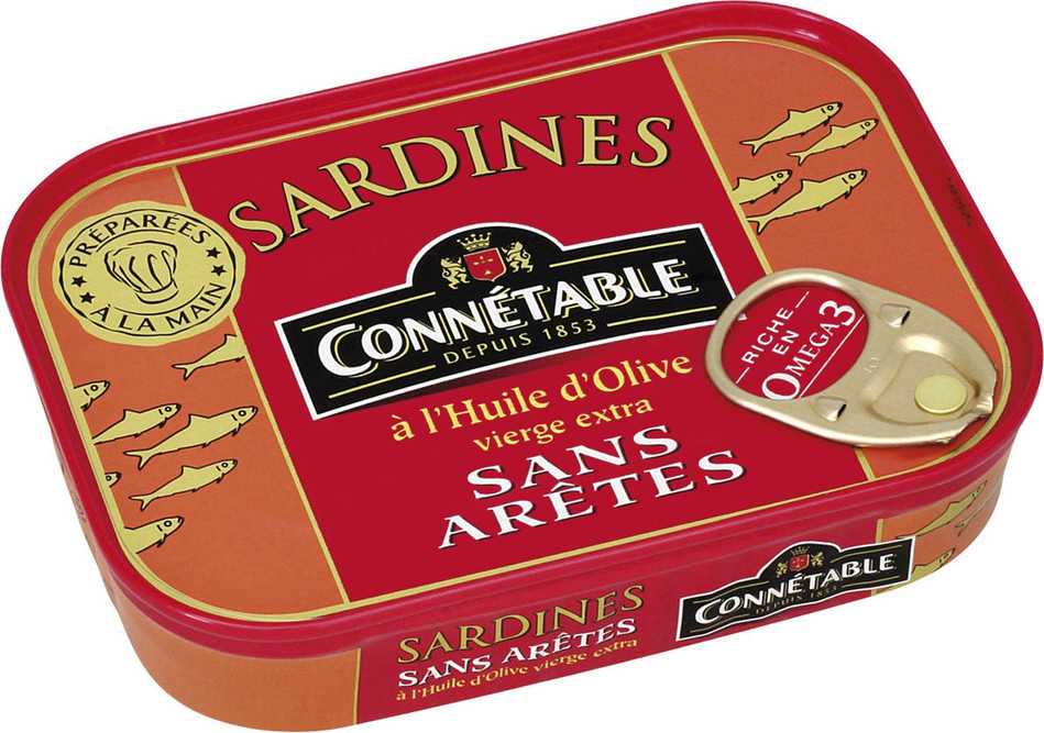 Connetable boneless sardines in olive oil 