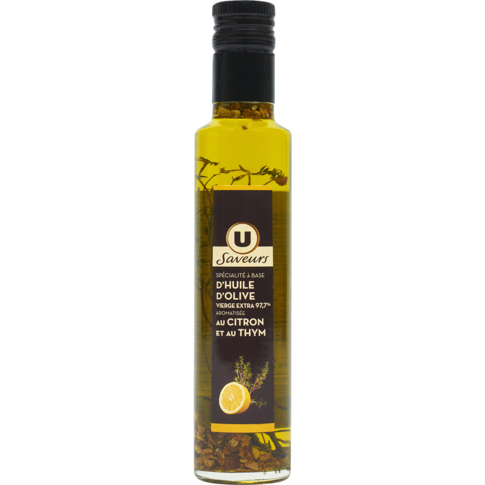 Extra virgin olive oil flavored with Lemon and Thyme U
