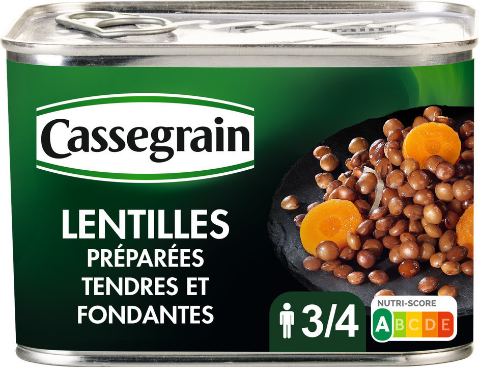 Cassegrain Prepared Lentils