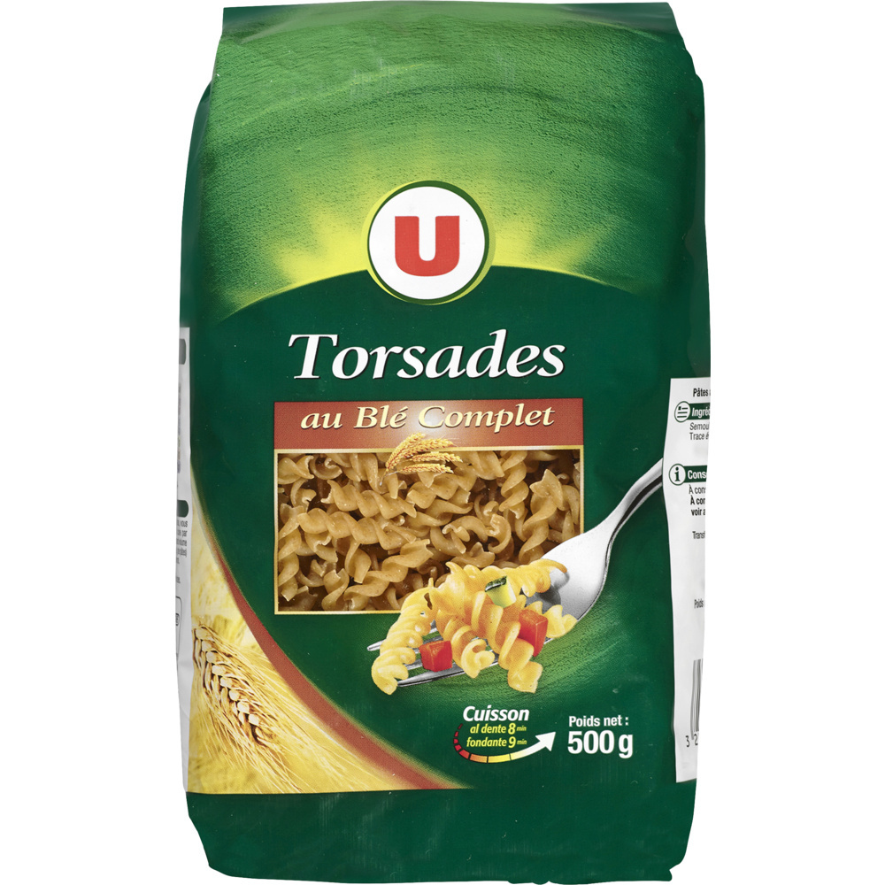 Whole-wheat twists U