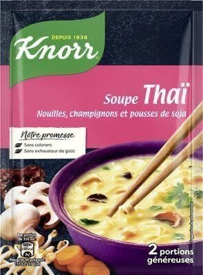  Knorr thai soup (Noodles, mushrooms and bean sprouts)