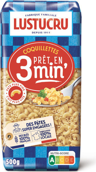 Quick-cooking Lustucru shells