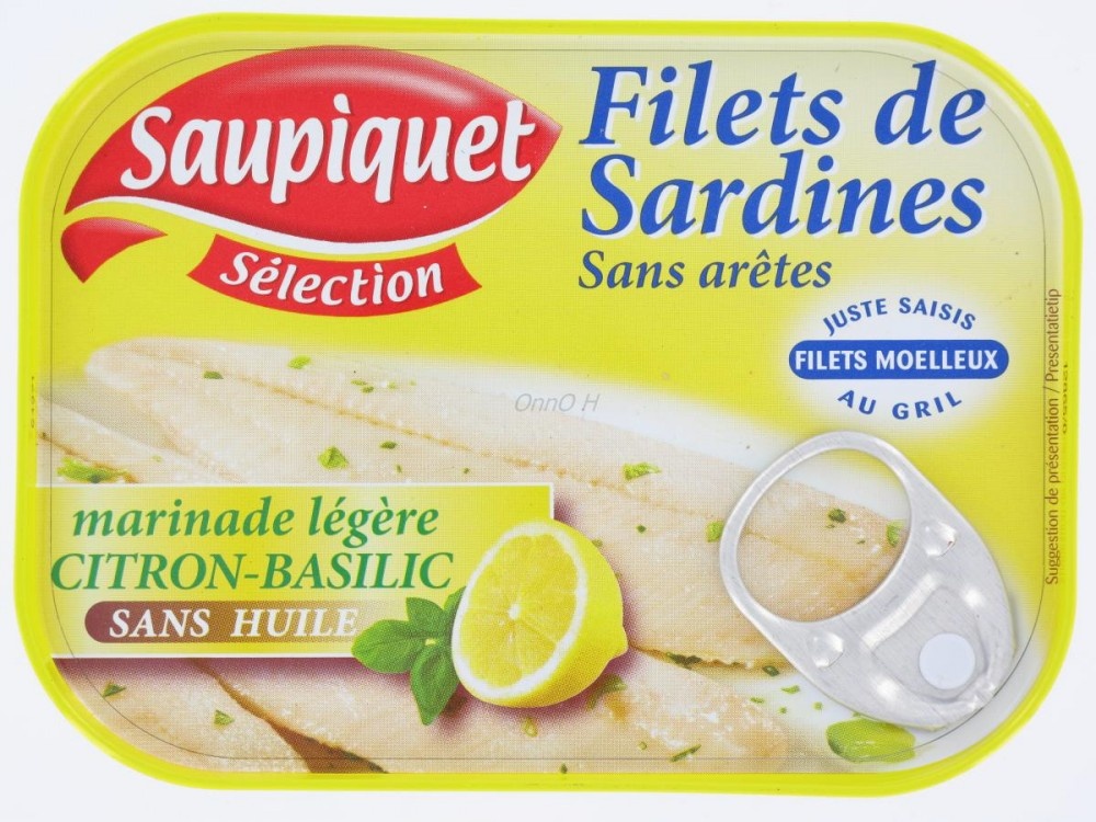 Sardine Fillets Saupiquet Lemon Basil