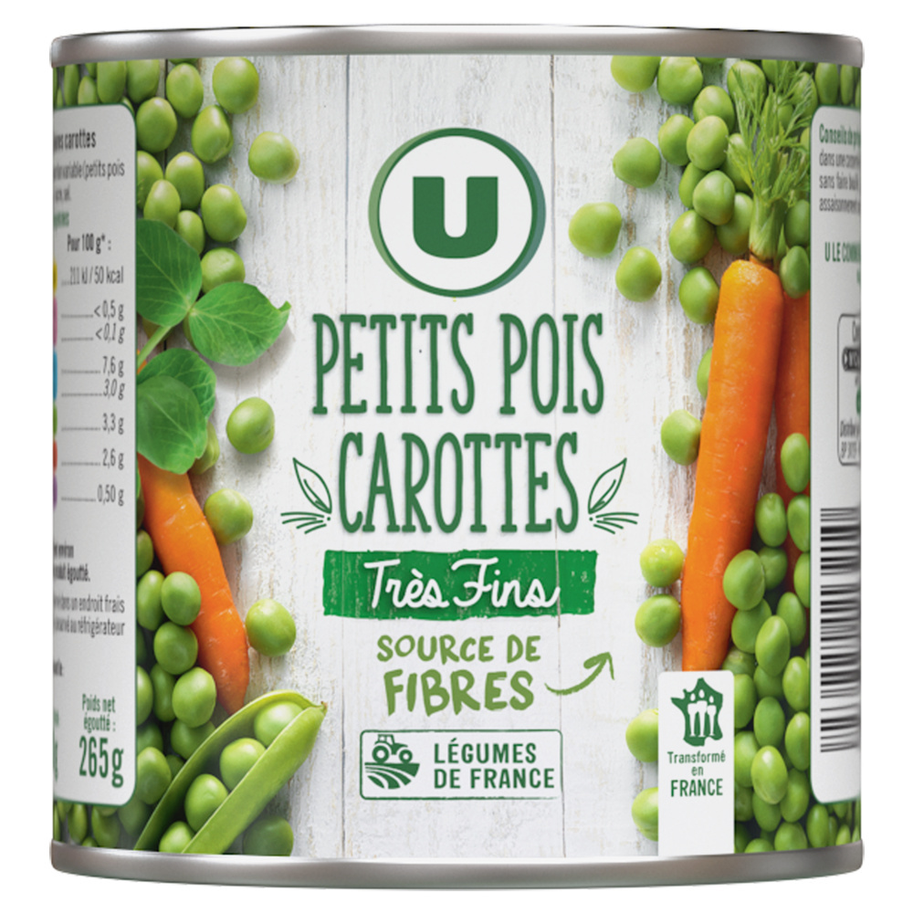 Petits pois très fins et carottes U